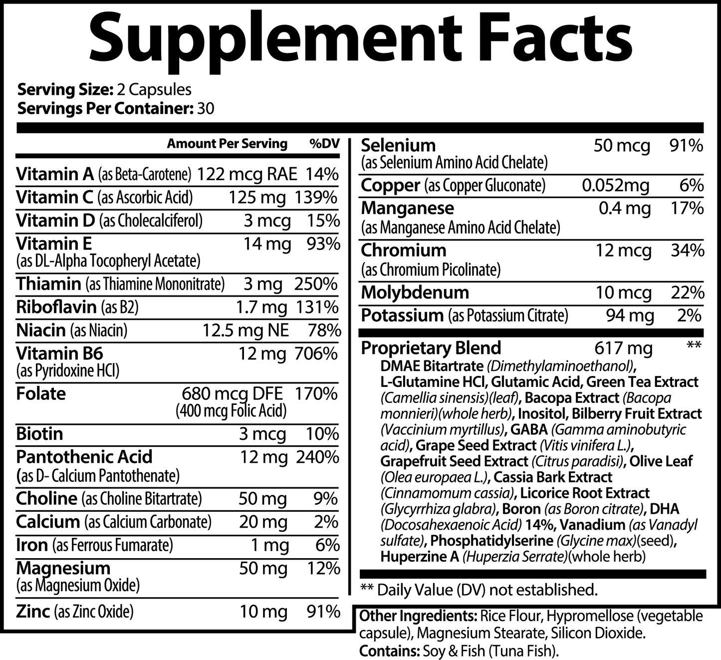 Focus Max - Brain & Focus Formula