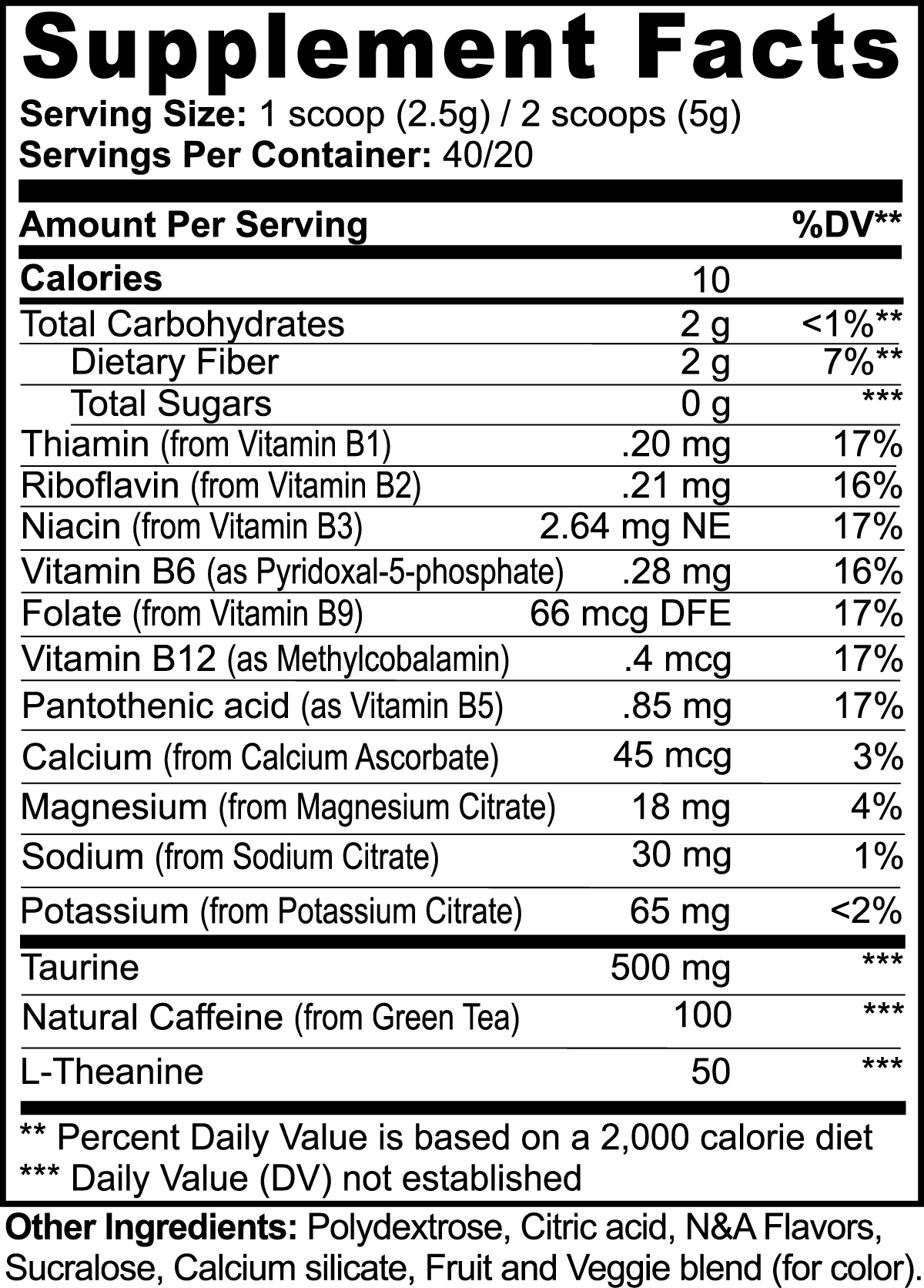Elite Energy - Energy Powder (Fruit Punch)